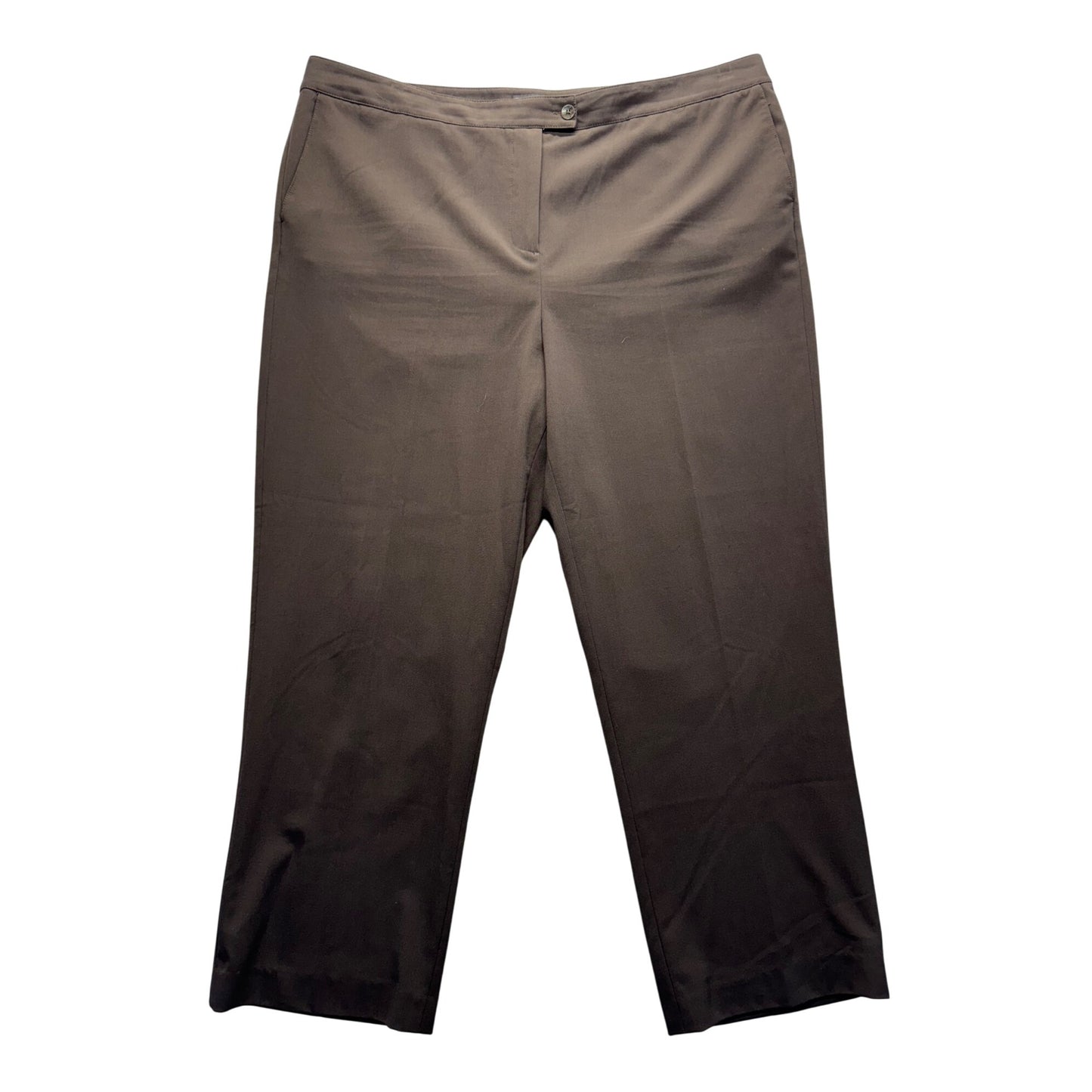 Maggie Barnes Stretch Petite Brown Pants Size 5 Polyester Blend #169B
