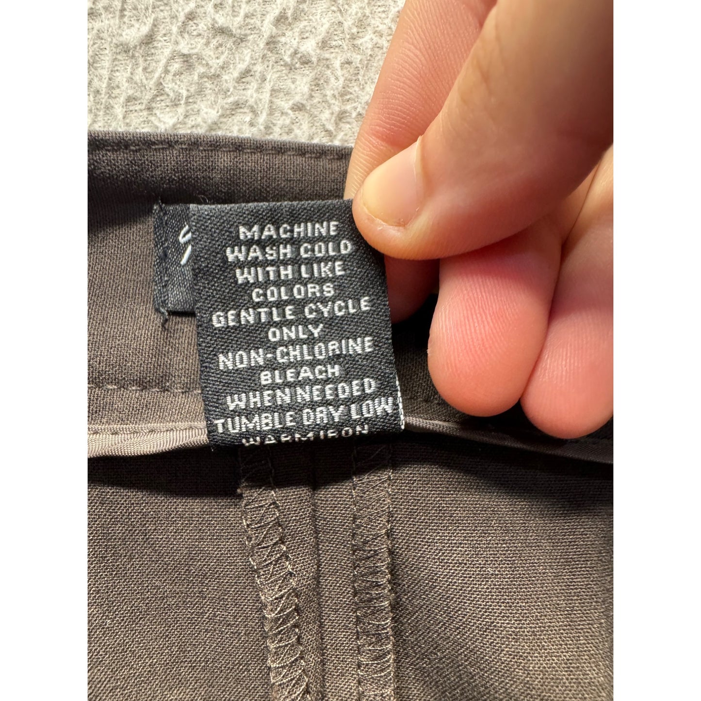 Maggie Barnes Stretch Petite Brown Pants Size 5 Polyester Blend #169B