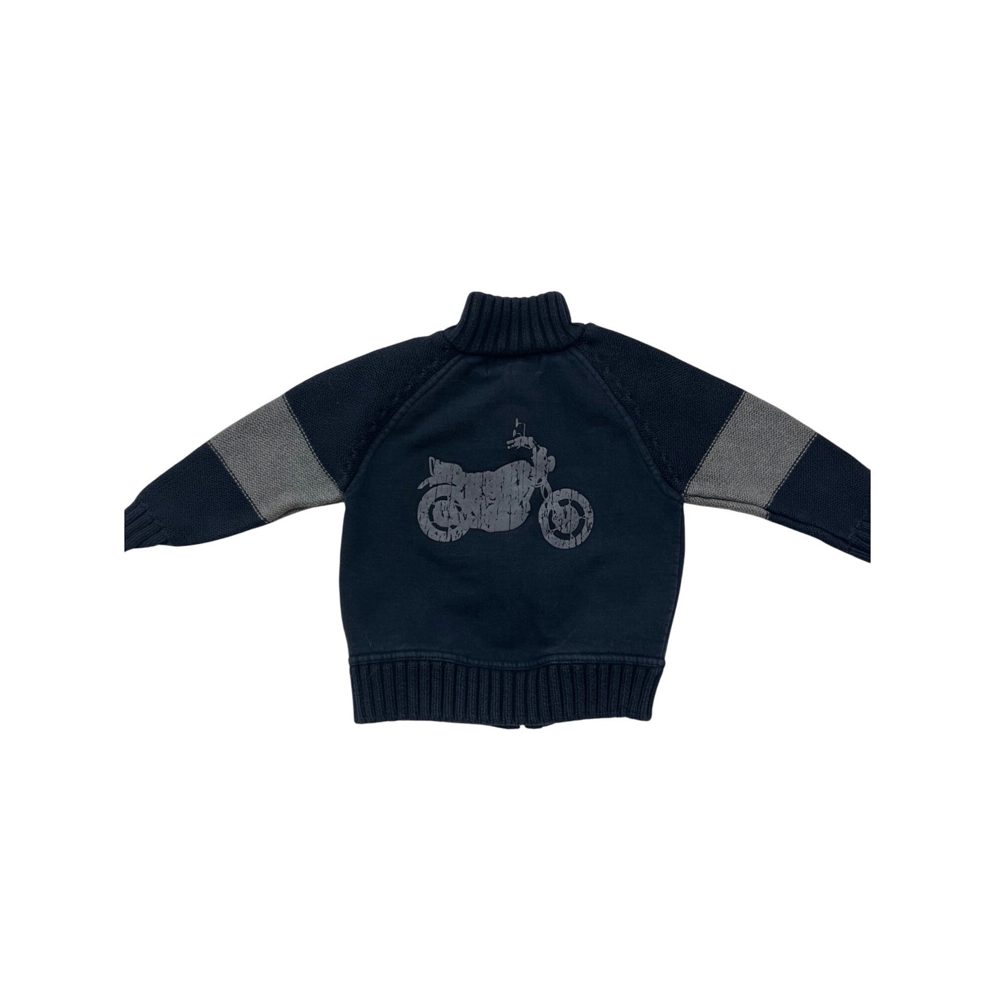 Standard Blues Toddler zip-Up 2T Navy & Gray Cotton/Polyester #8288