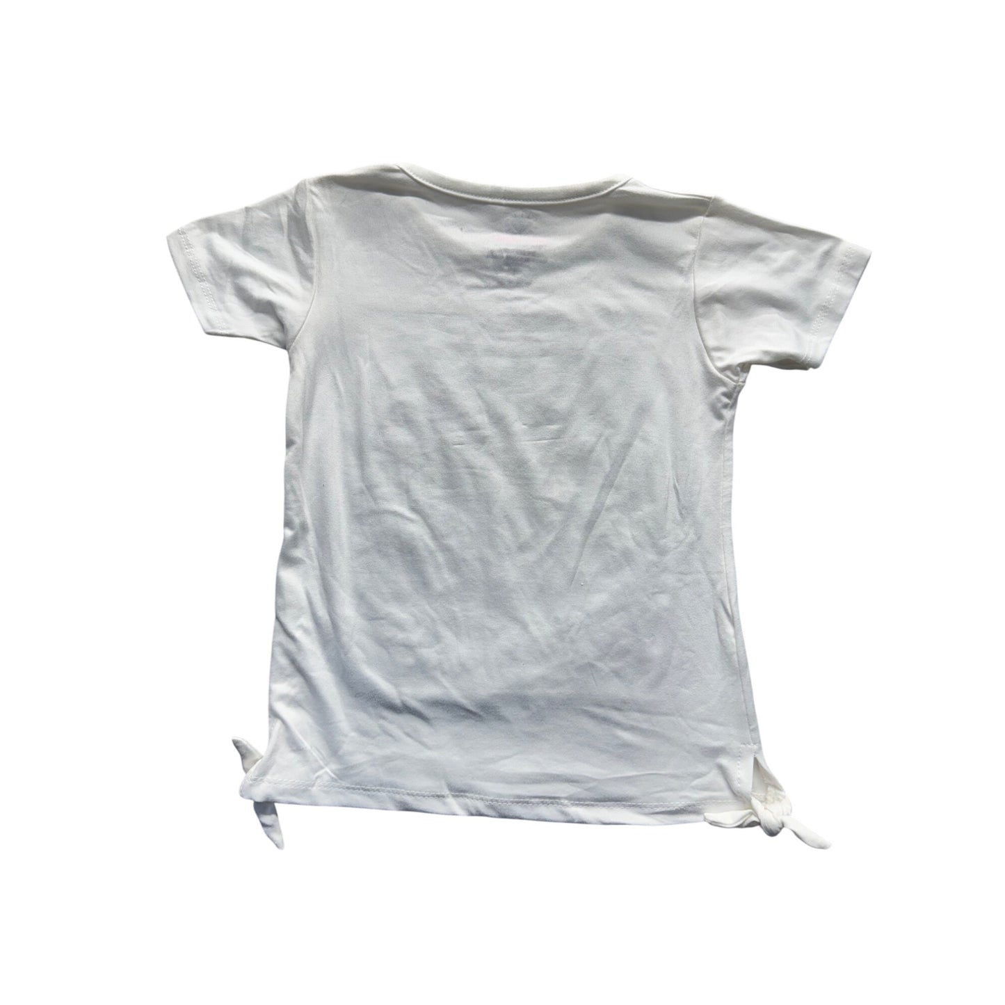 Blessed Graphic White T-Shirt With Pearl Accents By Pink Sparkle Size 4 #9325