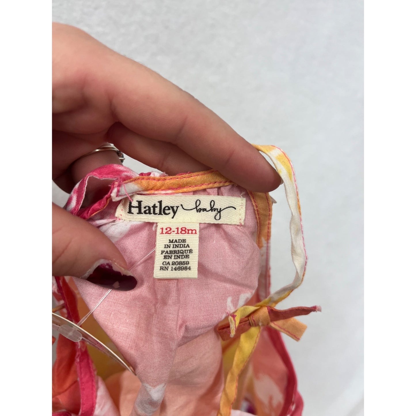 Hatley Baby Dress 12-18M Ombre Unicorn Print With Tassel Hem #6274