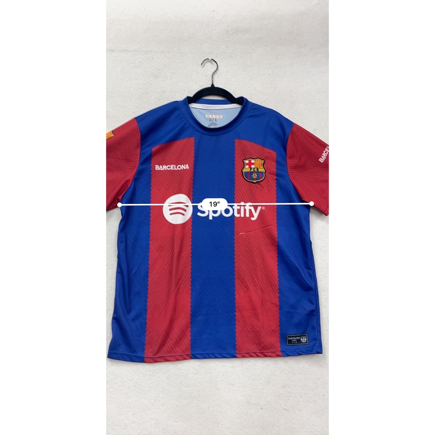 Barcelona FC Home Jersey Large G/L Unisex Calderon Sport #354A