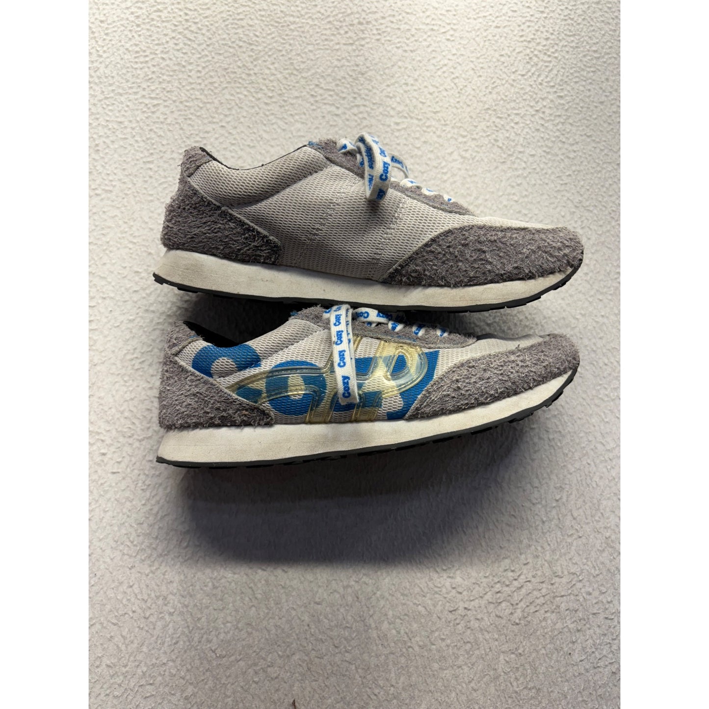 Hush Puppies Women's Grey & Blue Sneakers Lace-Up Size 8 #350B