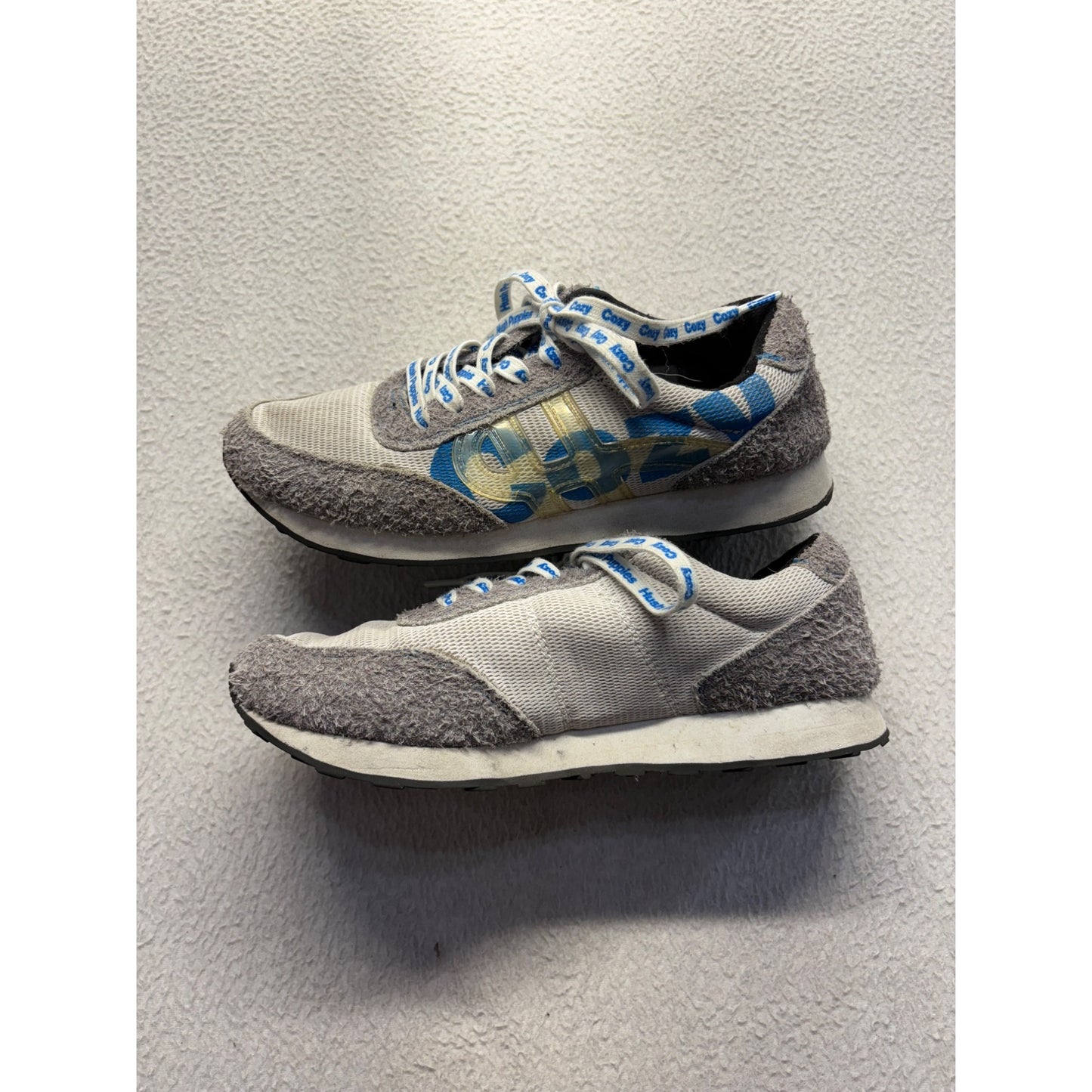 Hush Puppies Women's Grey & Blue Sneakers Lace-Up Size 8 #350B