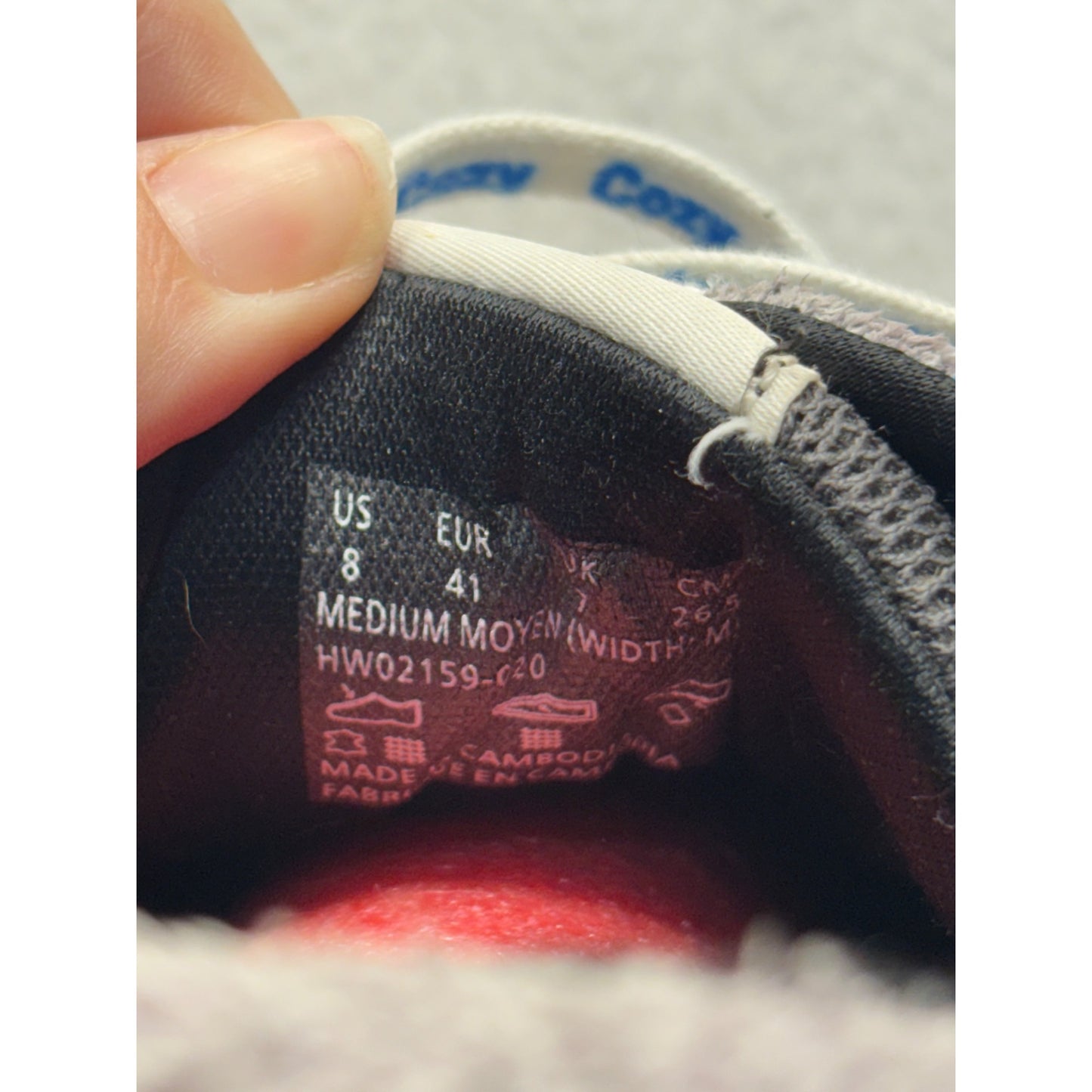 Hush Puppies Women's Grey & Blue Sneakers Lace-Up Size 8 #350B