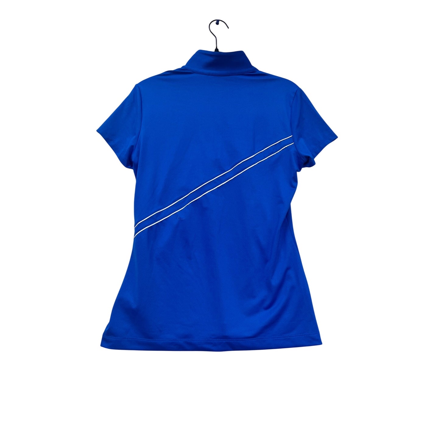 PGA Tour Womens Blue Short Sleeve Golf Polo Shirt Size M #539A