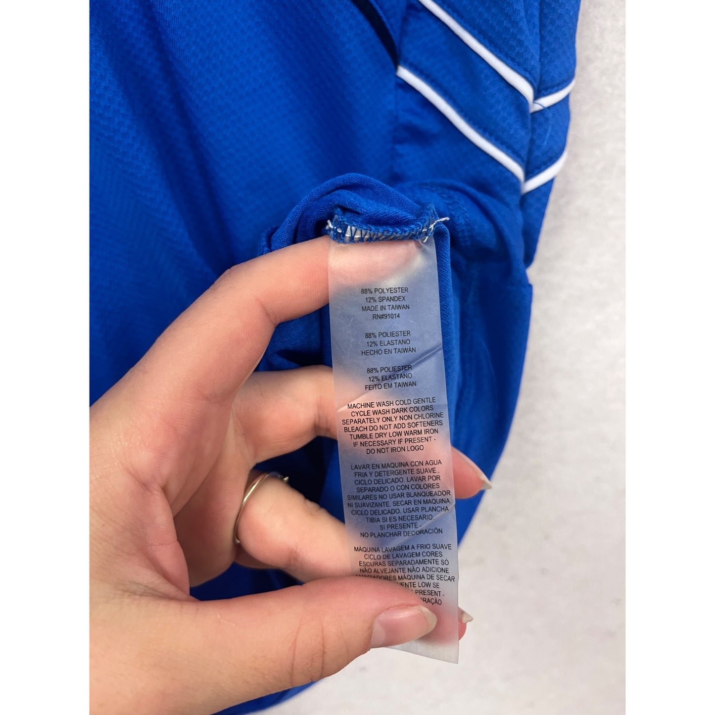 PGA Tour Womens Blue Short Sleeve Golf Polo Shirt Size M #539A