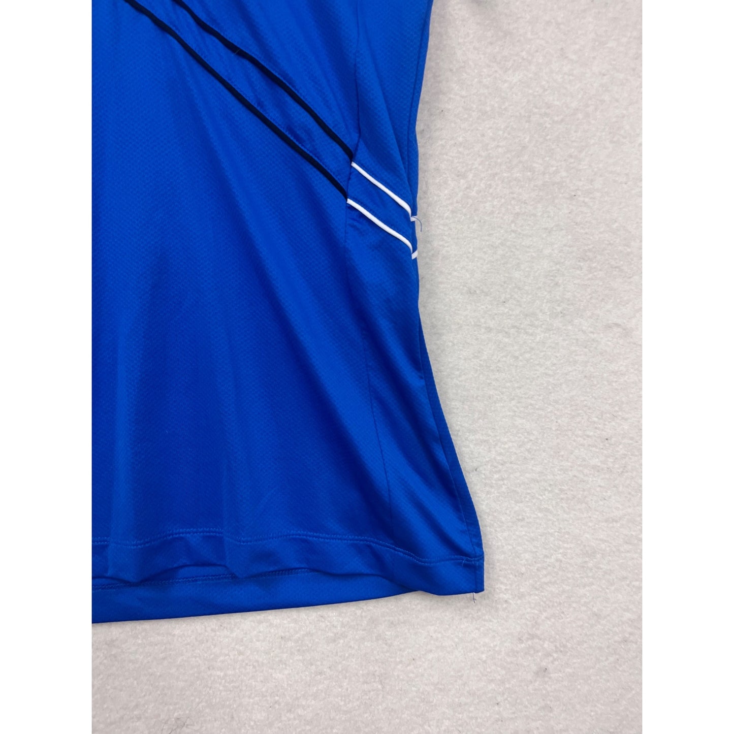 PGA Tour Womens Blue Short Sleeve Golf Polo Shirt Size M #539A