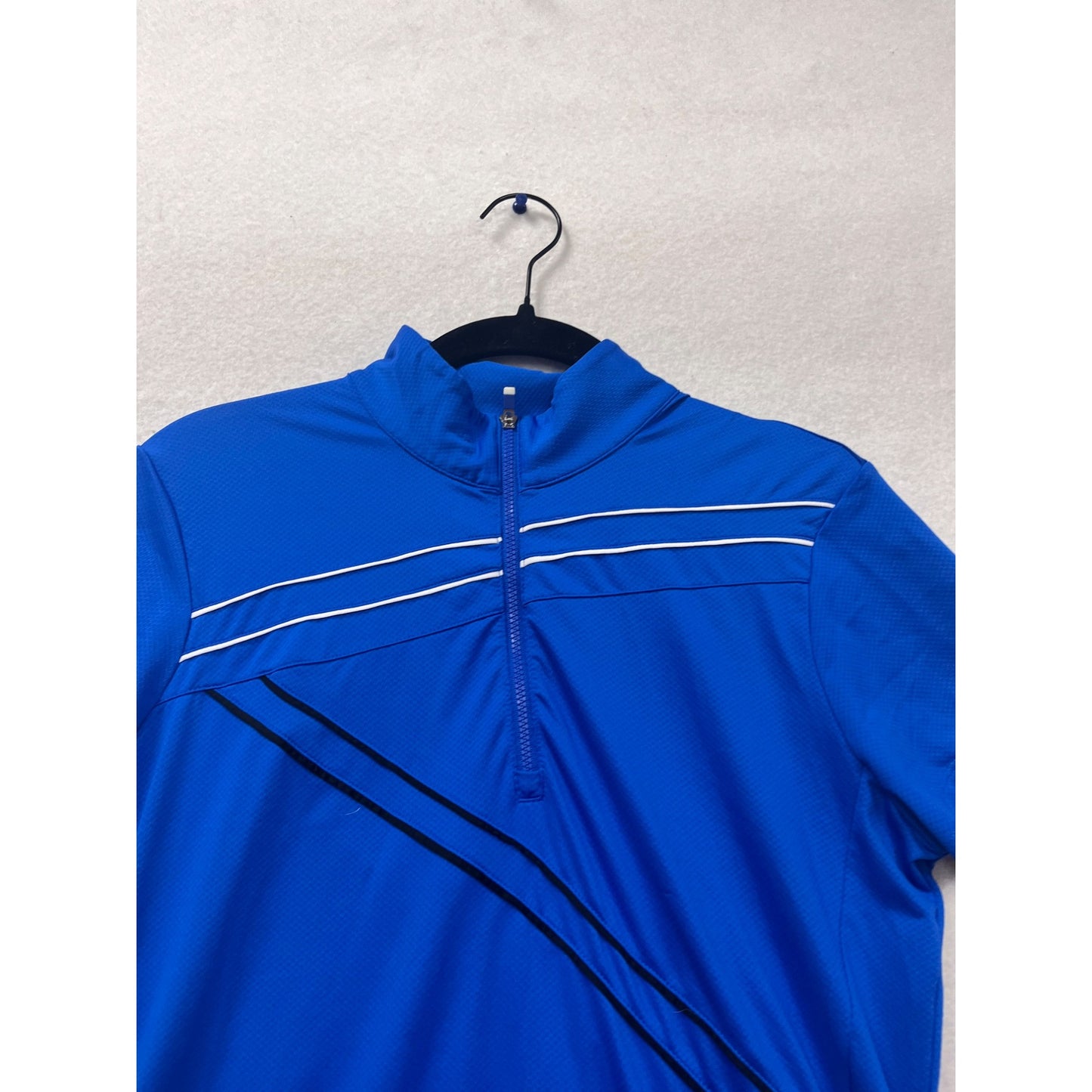 PGA Tour Womens Blue Short Sleeve Golf Polo Shirt Size M #539A