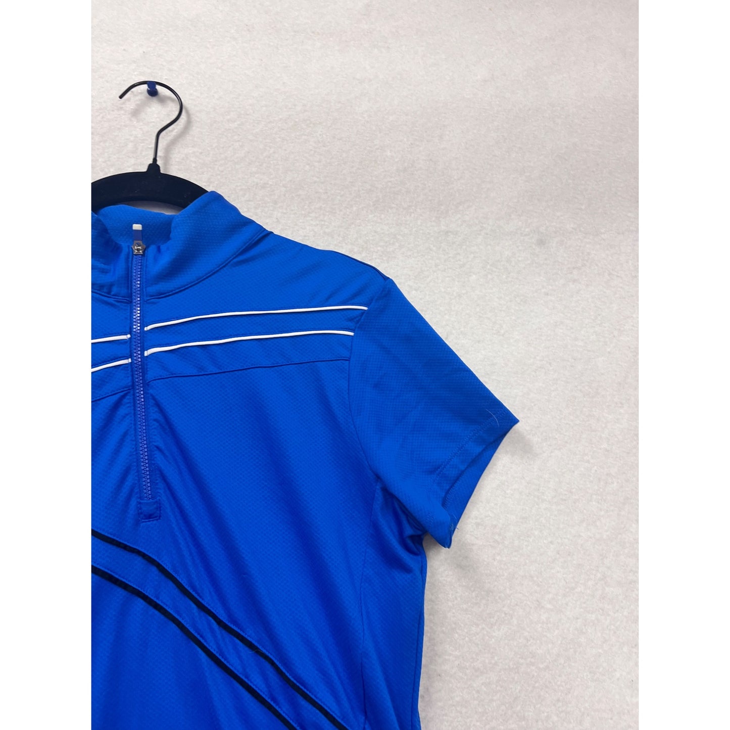 PGA Tour Womens Blue Short Sleeve Golf Polo Shirt Size M #539A