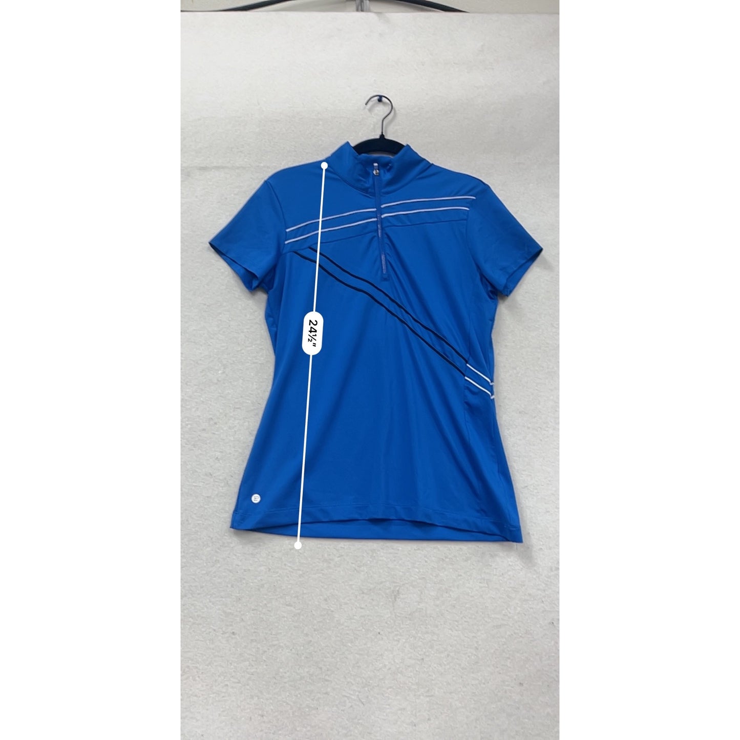 PGA Tour Womens Blue Short Sleeve Golf Polo Shirt Size M #539A