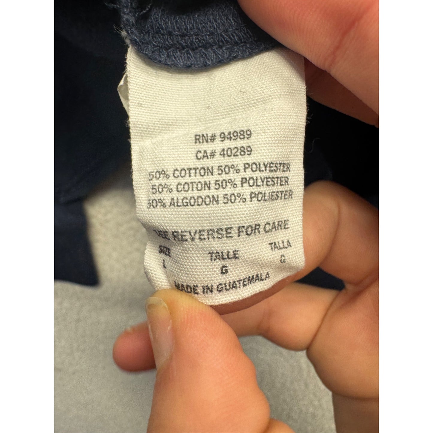 MN Twins Long-Sleeve Navy Shirt L By Campus Lifestyle #9124