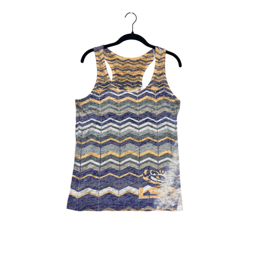 Blue Club Athletic Chevron Racerback Tank Top #298A