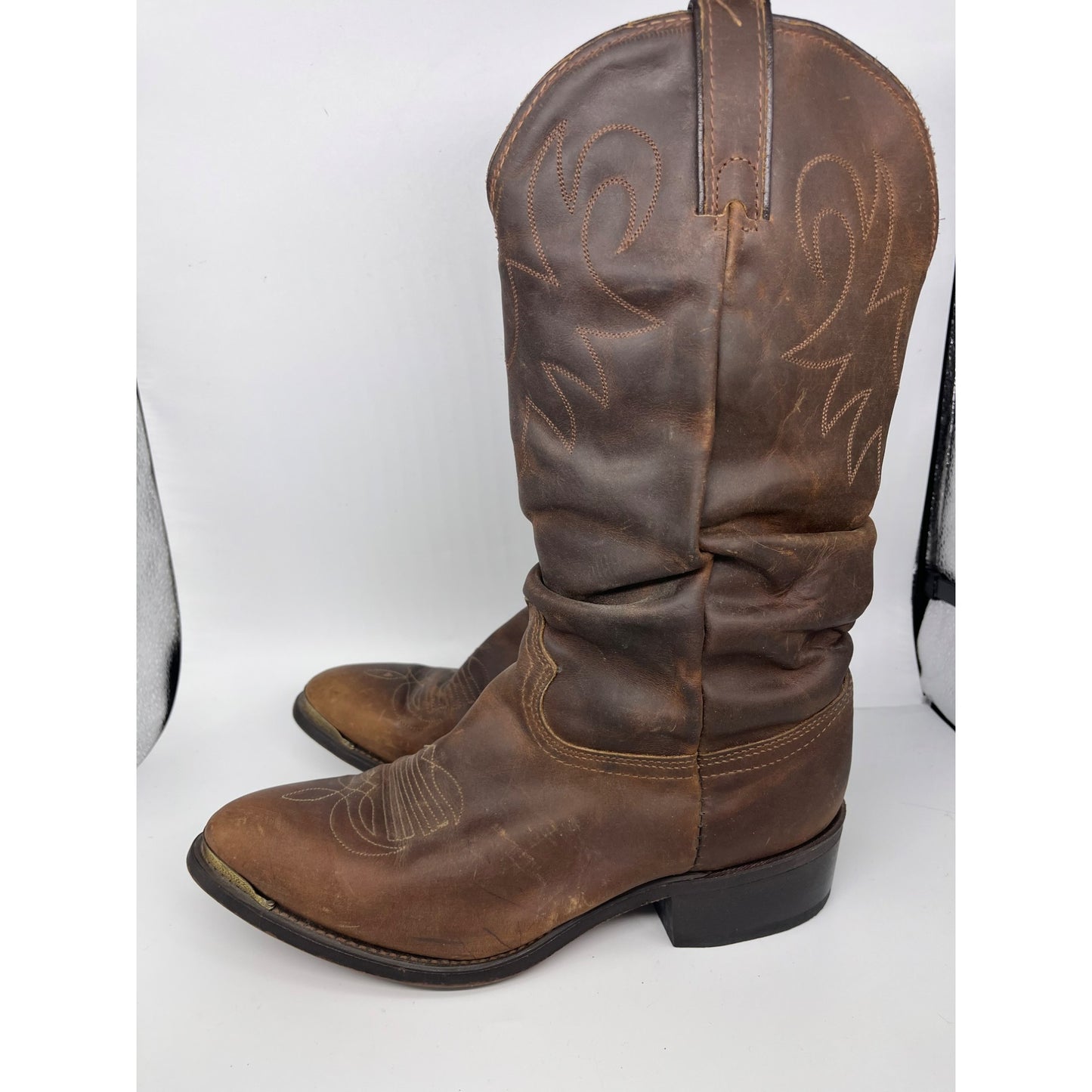 Men’s Durango Brown Distressed Leather Western Boots #2818