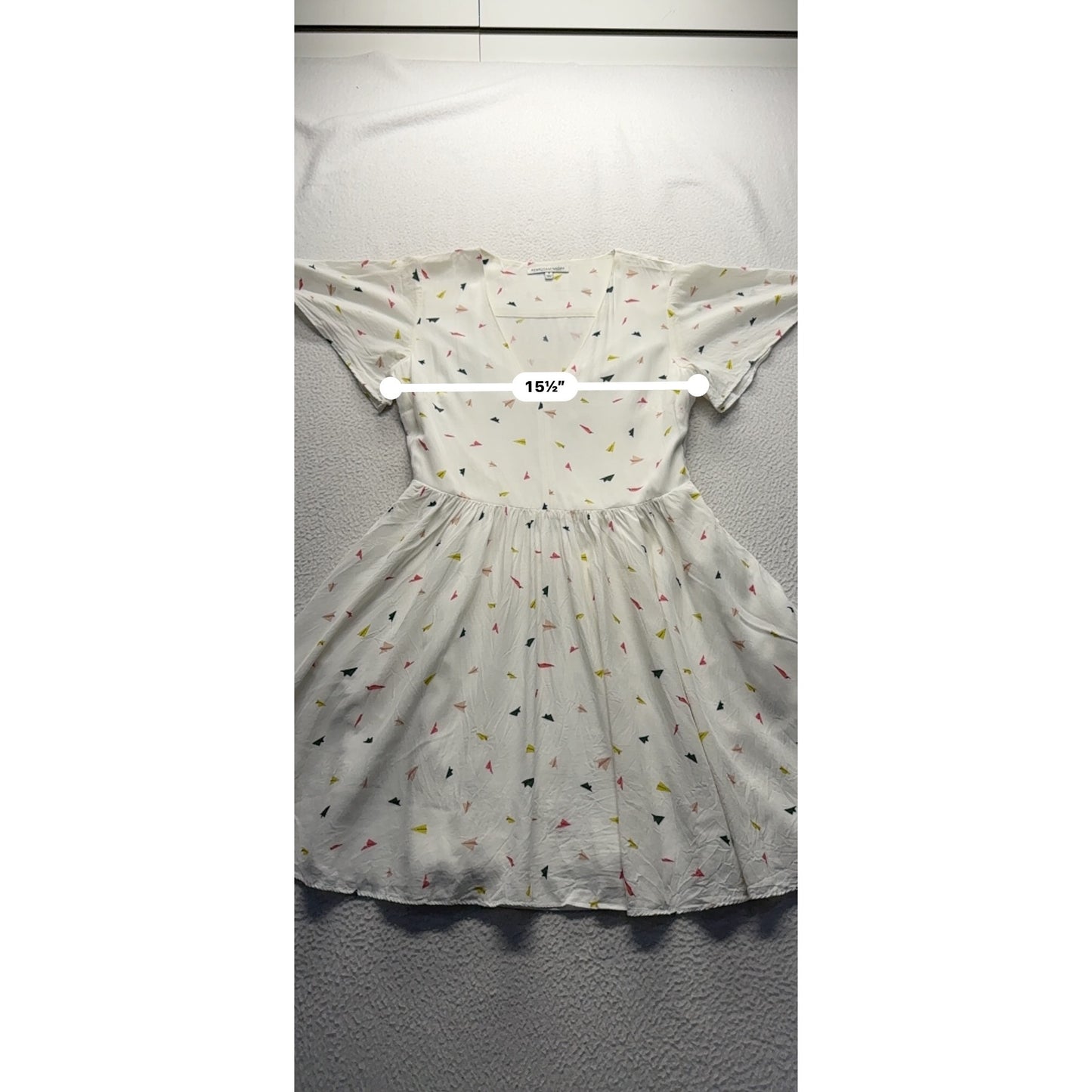 Rebecca Minkoff Womens V-Neck Dress Size 4 Polyester Multicolor Print #7967