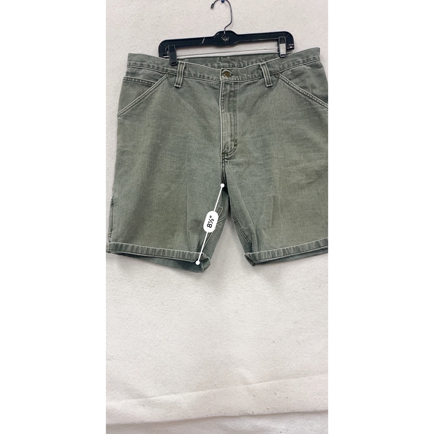 Carhartt Olive Green Denim Shorts Size 40 #434A