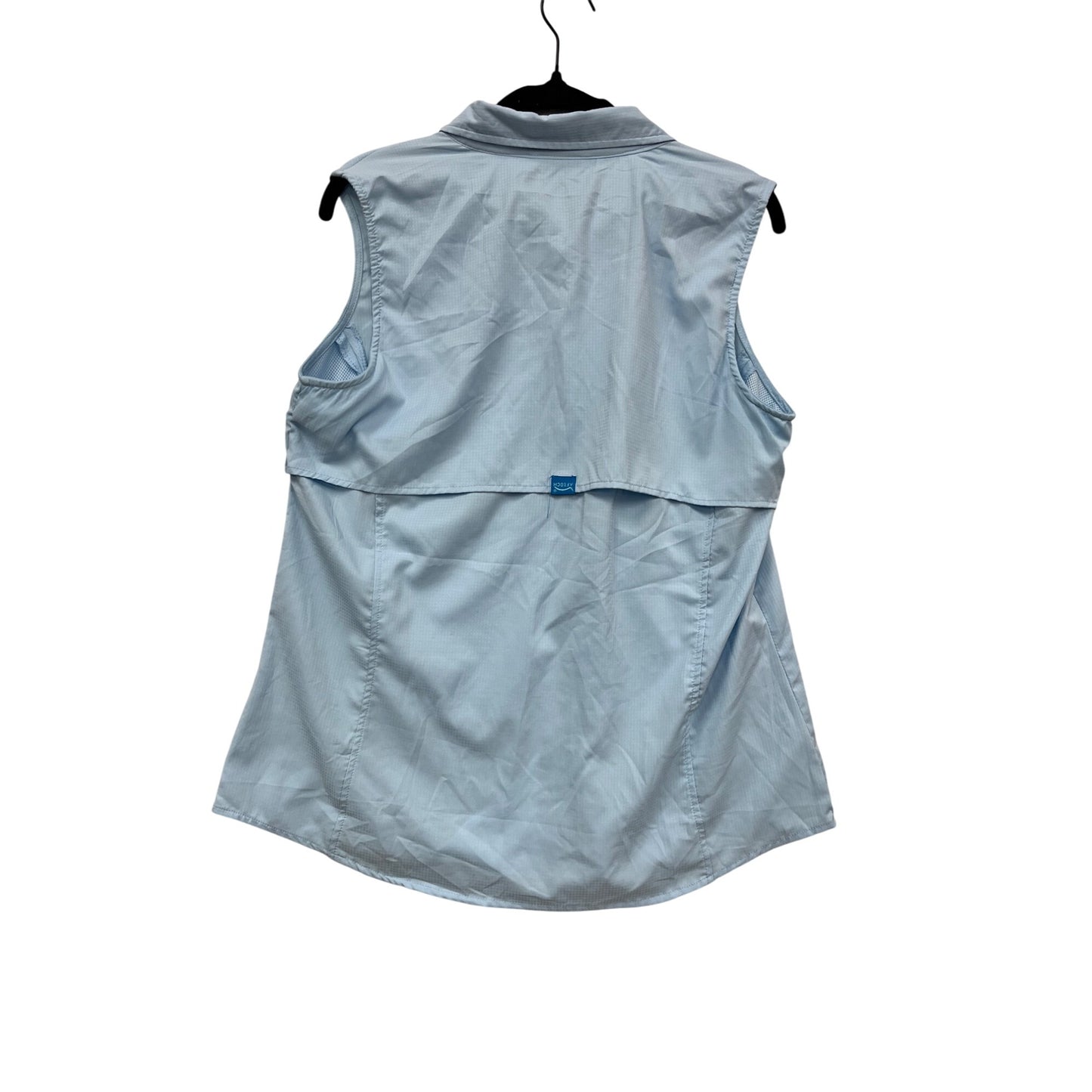 AFTCO Light Blue Sleeveless Button-Up Fishing Shirt M #723A
