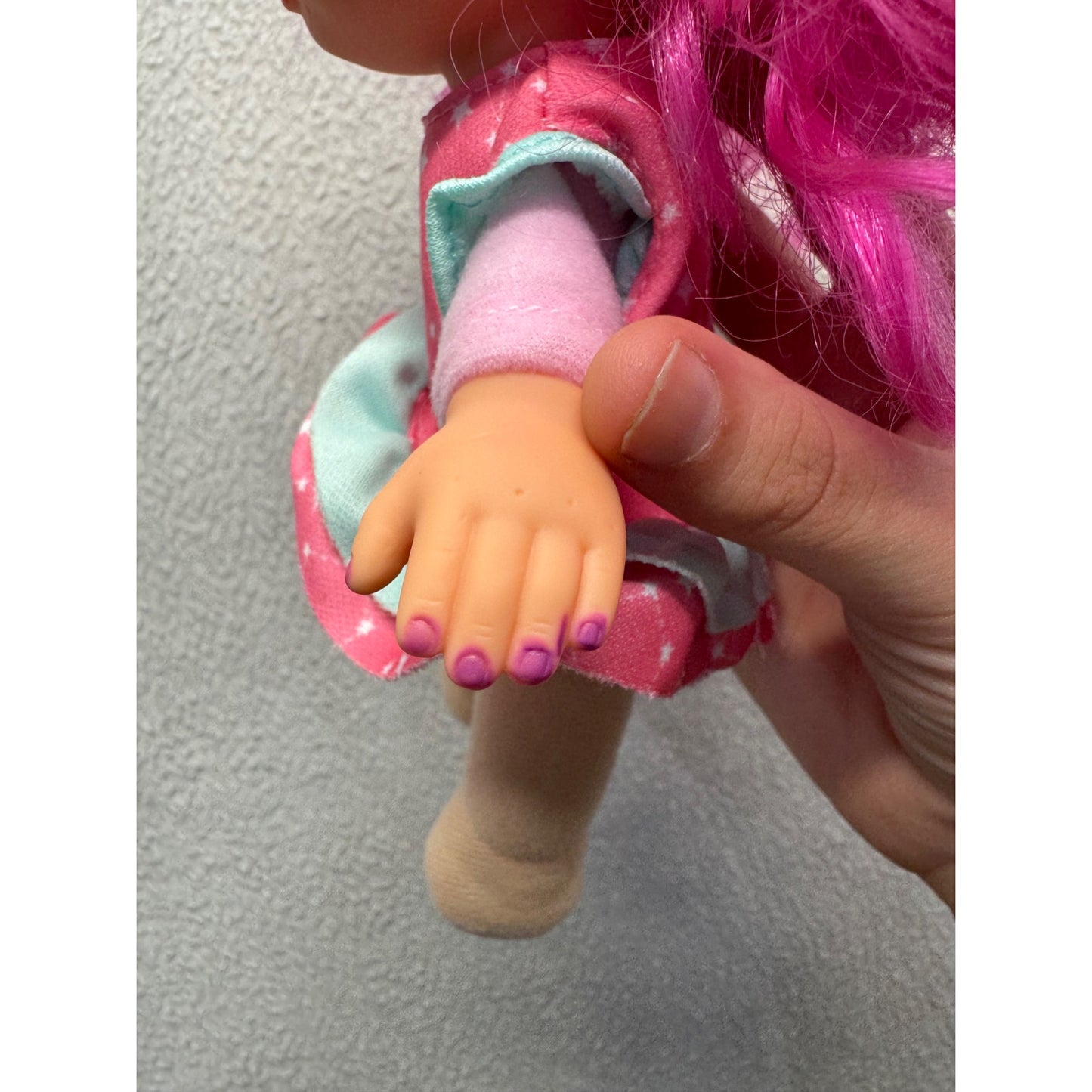 Pink-Haired Plush Doll With Starry Dress by GiGo Toys #9974