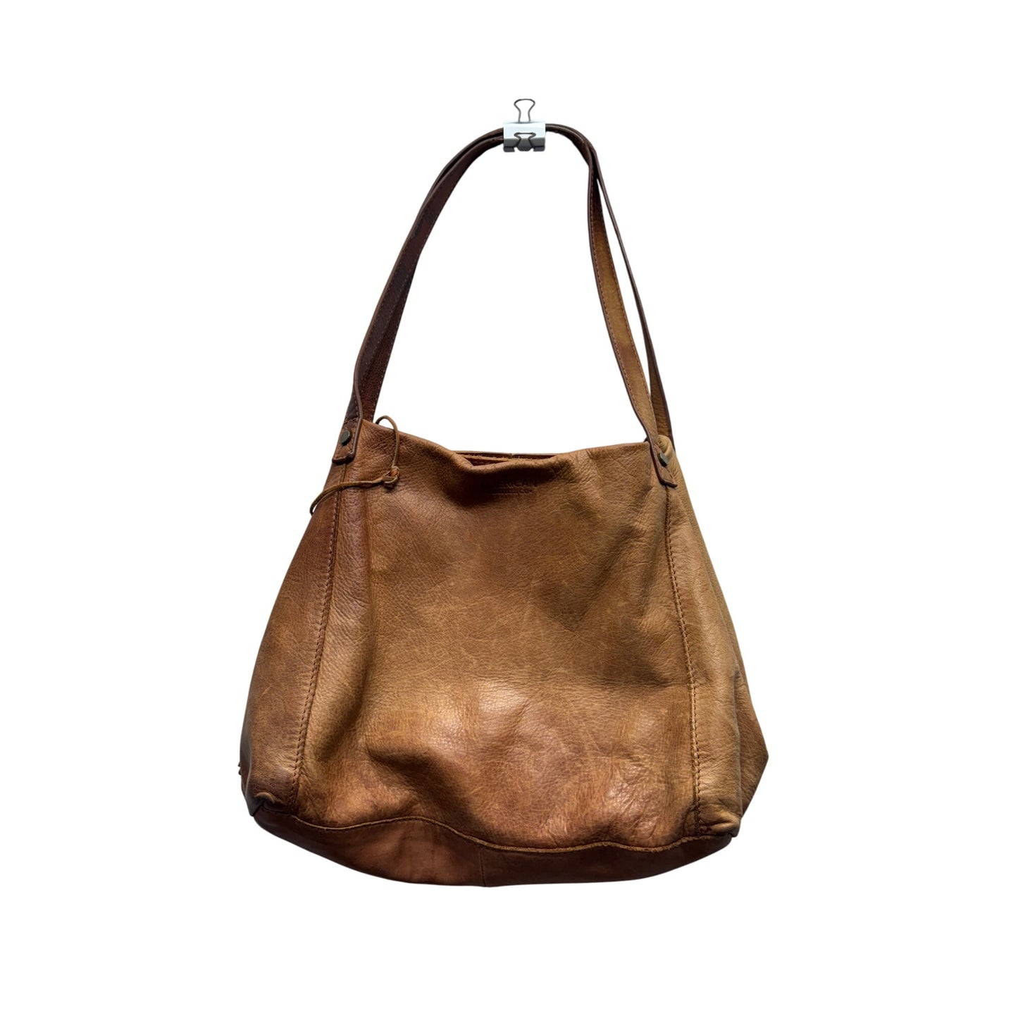 American Leather Co. Brown Genuine Leather Shoulder Bag #9841