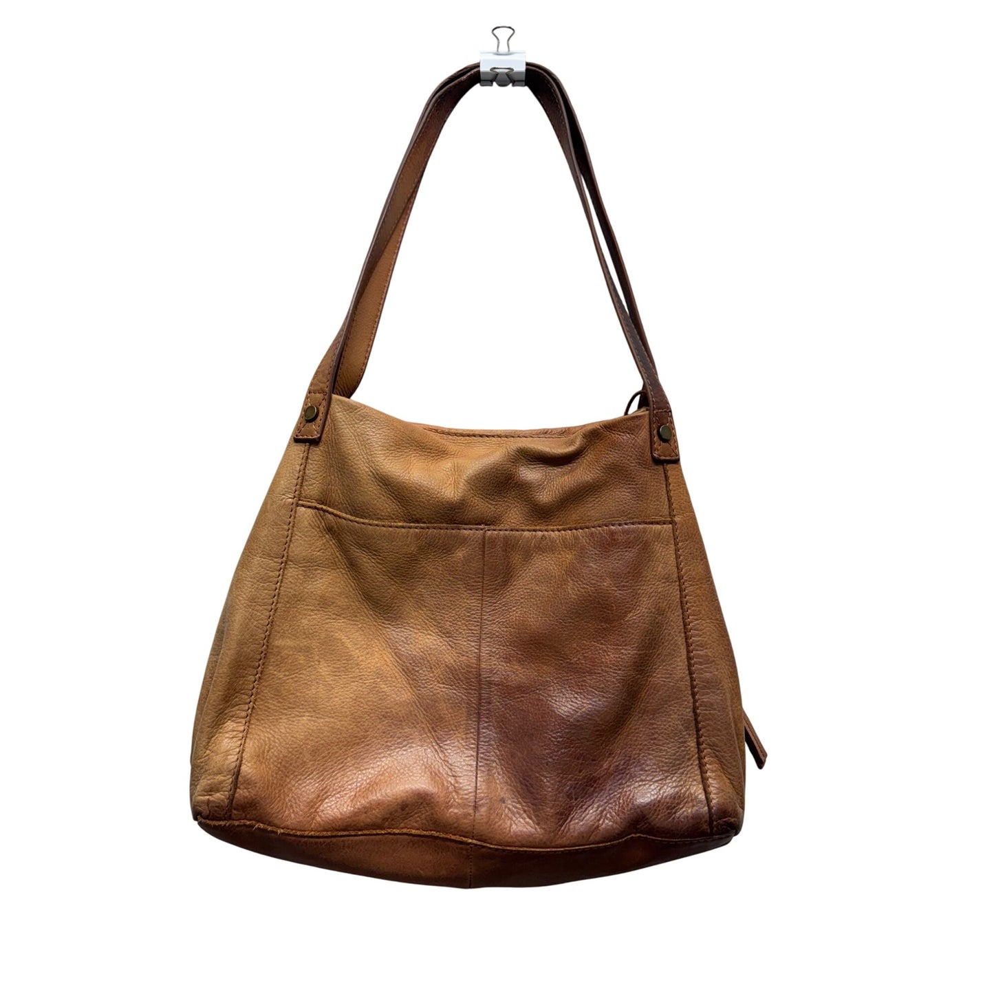 American Leather Co. Brown Genuine Leather Shoulder Bag #9841