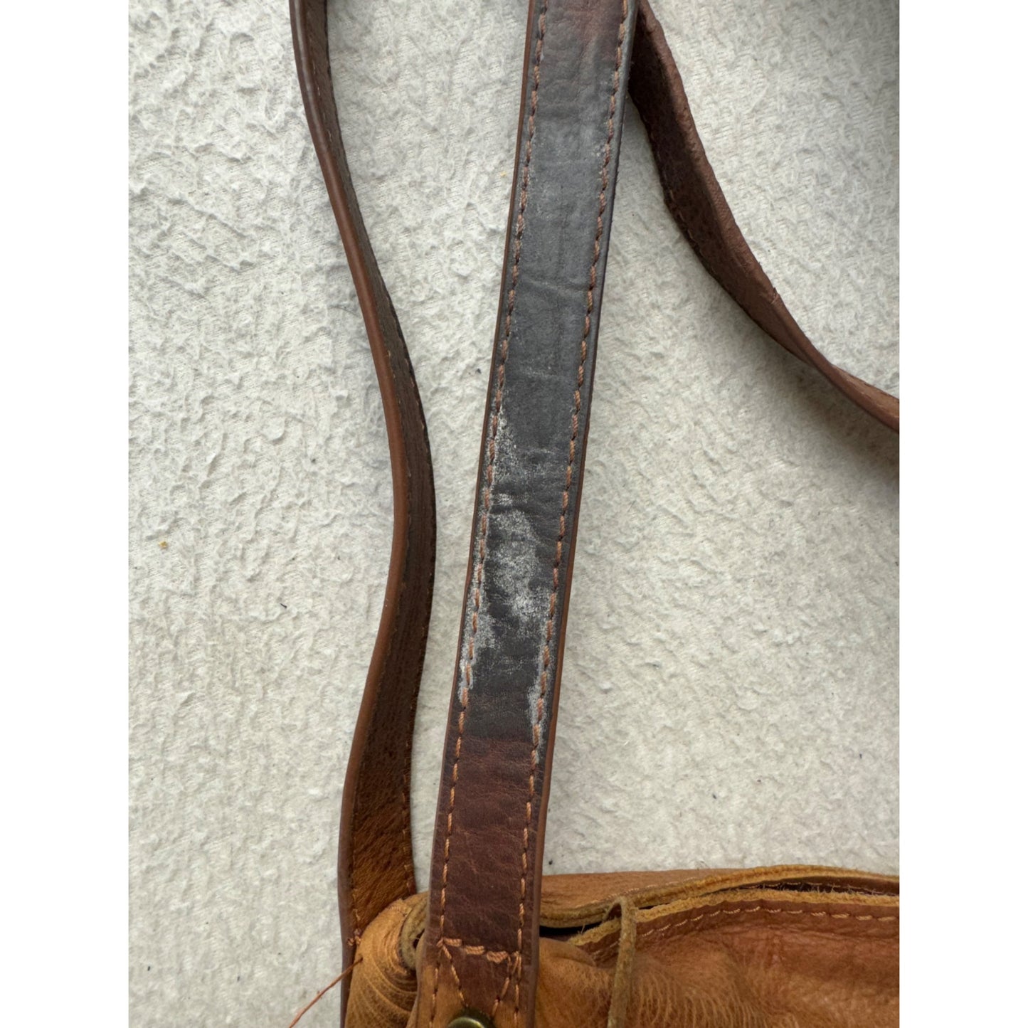 American Leather Co. Brown Genuine Leather Shoulder Bag #9841