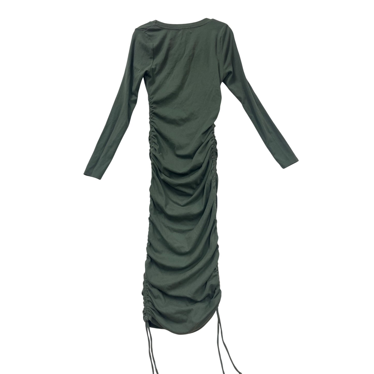 T.La Long Sleeve Ruched Maxi Dress In Green #180A