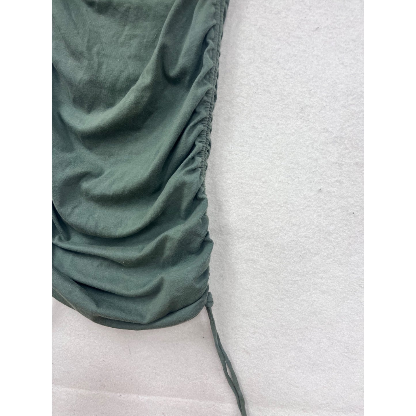 T.La Long Sleeve Ruched Maxi Dress In Green #180A