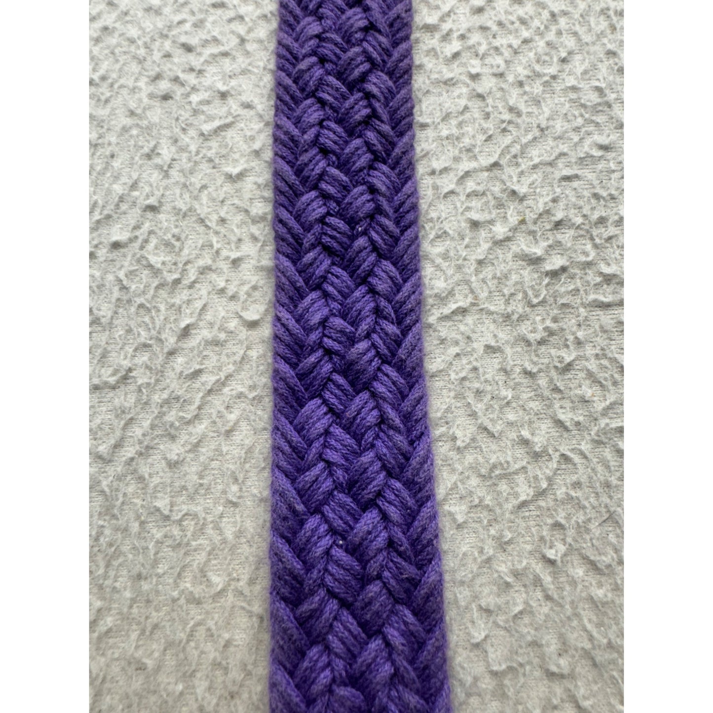 Braided Purple Belt With Brown Leather Accents Adjustable Fit #9892