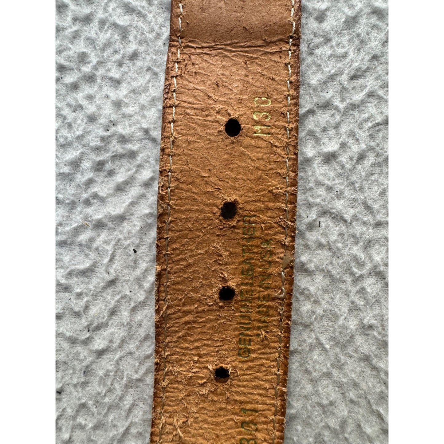 Braided Purple Belt With Brown Leather Accents Adjustable Fit #9892