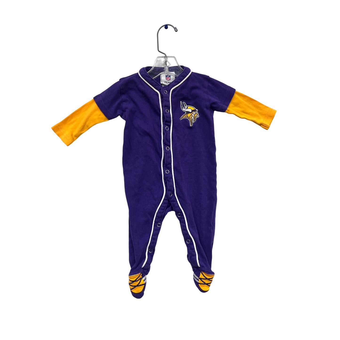Minnesota Vikings Baby Romper 3/6 Months  NFL Team Apparel #578A