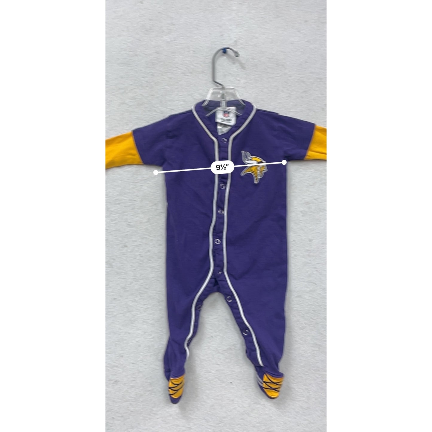 Minnesota Vikings Baby Romper 3/6 Months  NFL Team Apparel #578A