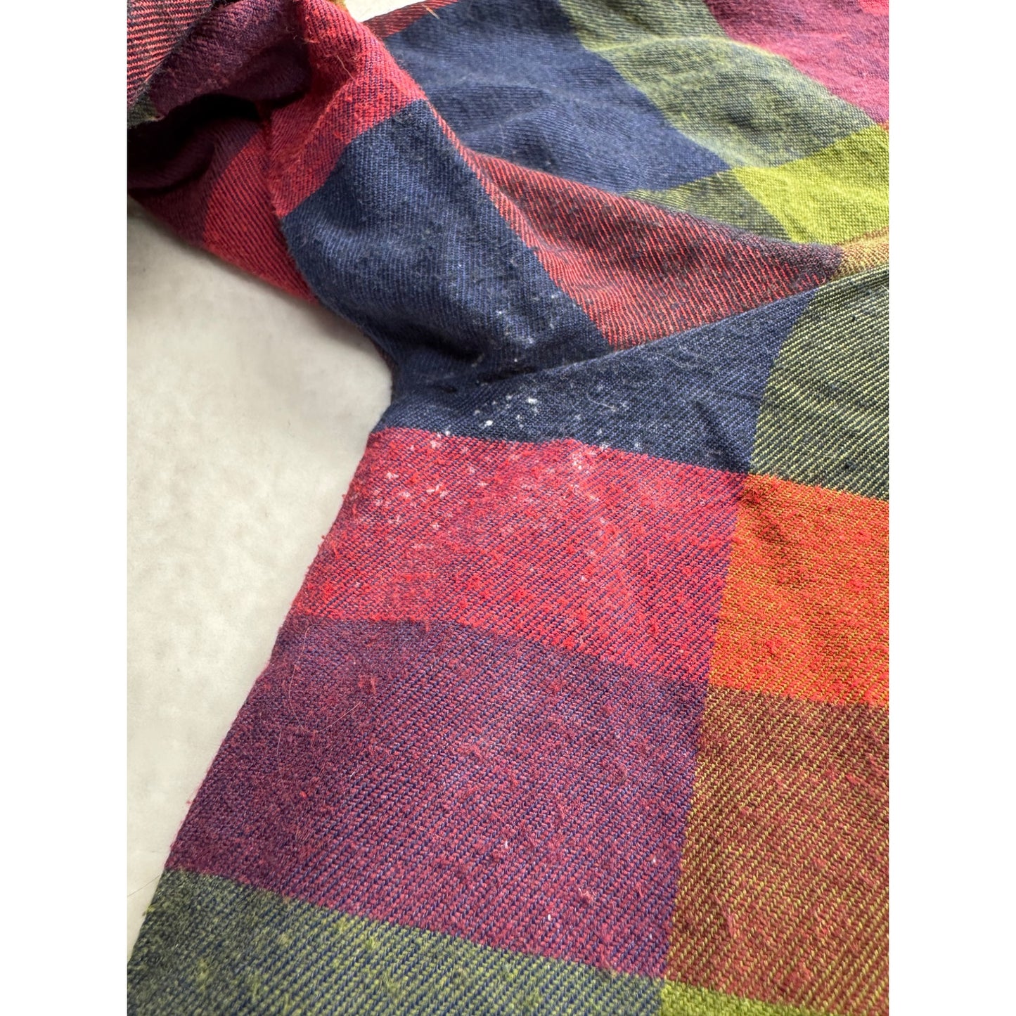 Vintage Style Plaid Button-Down Long Dress With Ruffle Hem #7847