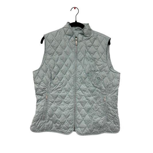 Eddie Bauer Womens Premium Goose Down Quilted Vest #6361