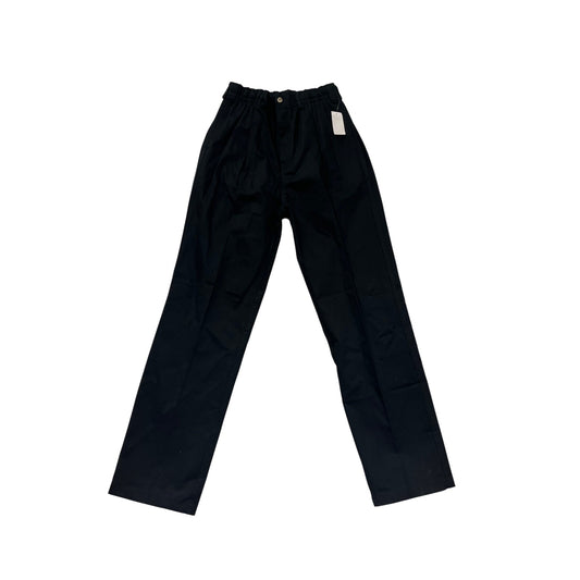Mens Black Elastic Waist Cotton Pants 40 Tall Creekwood New With Tags Comfortable Fit Durable Fabric #6858