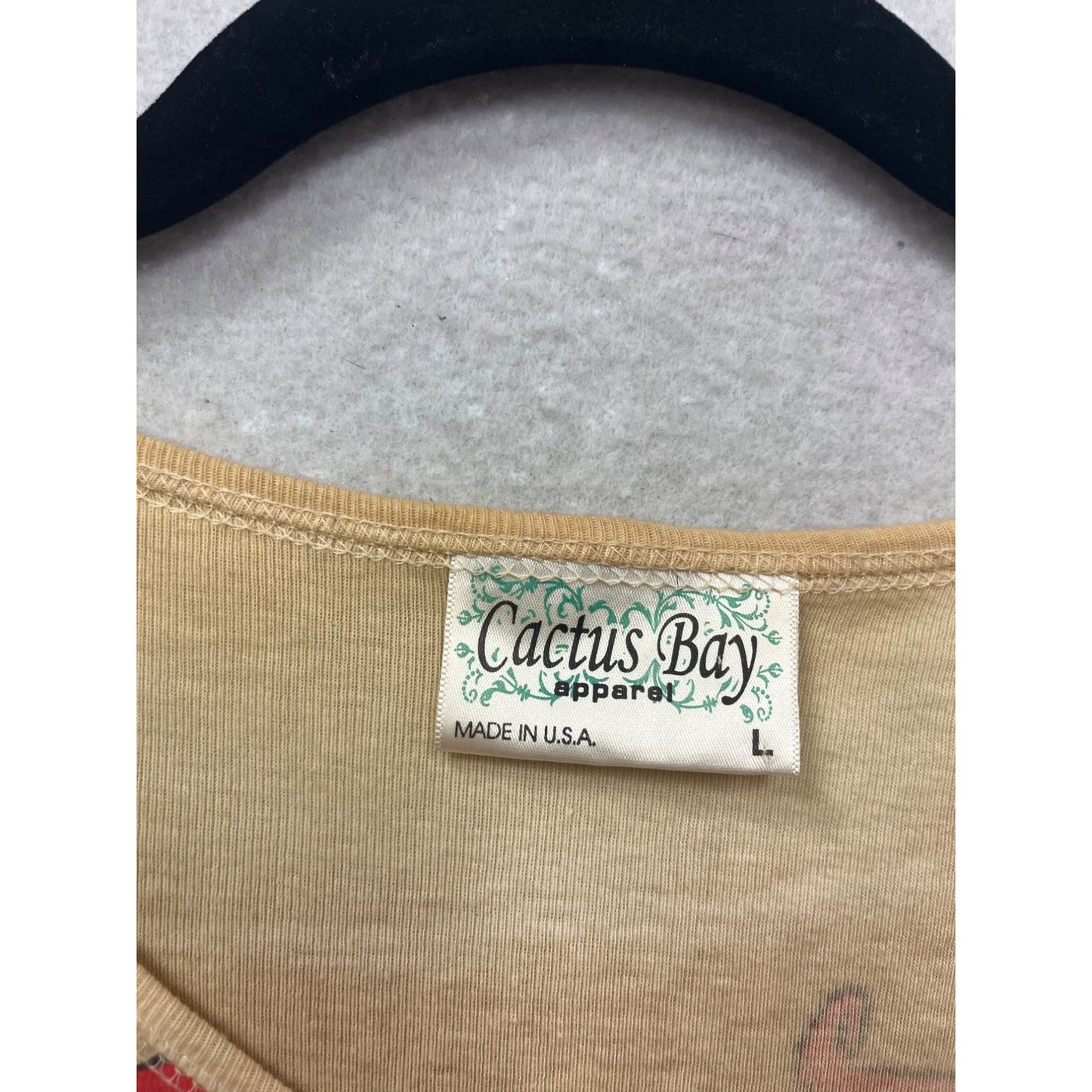 Cactus Bay L Long Sleeve Pepper Print Top #524A