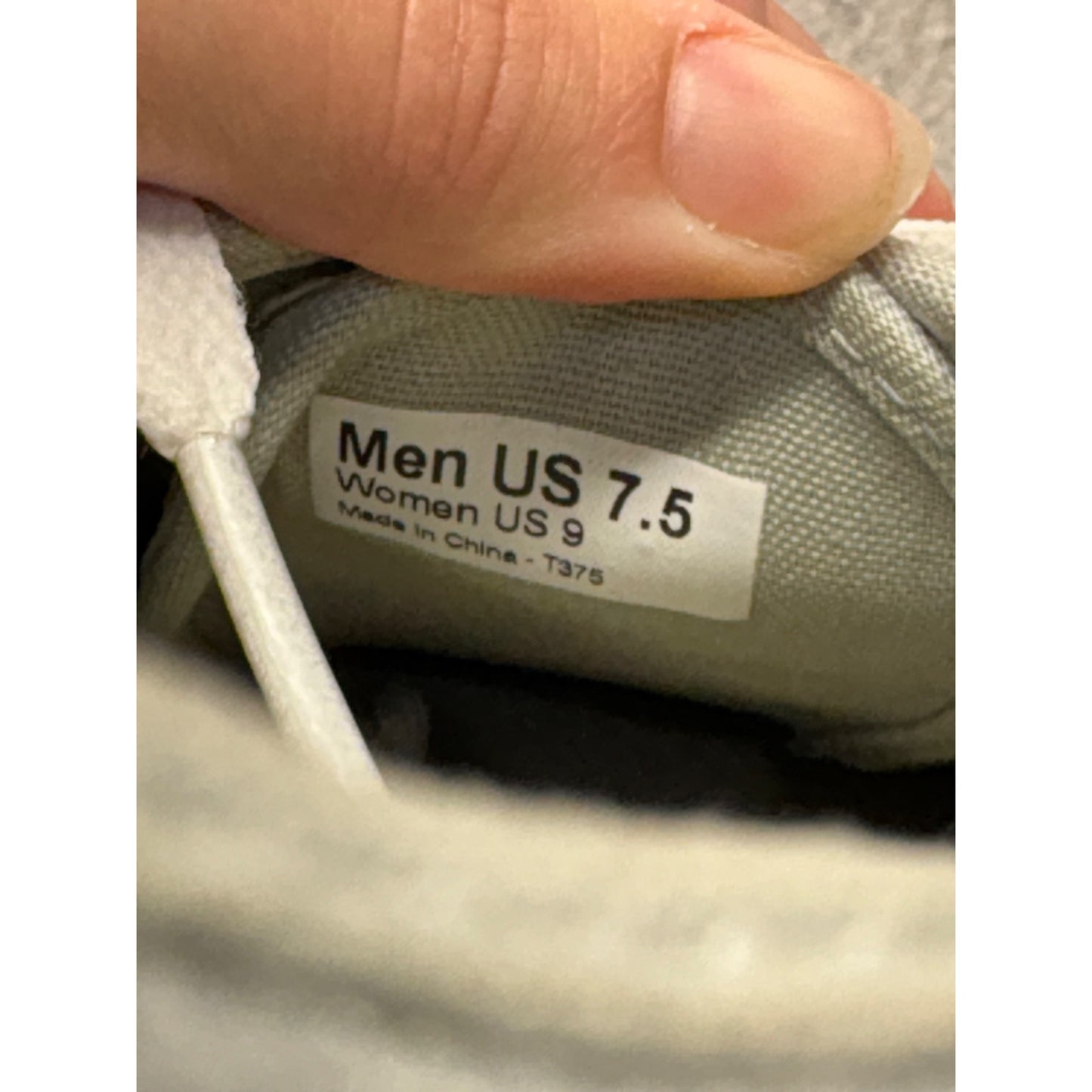 Vans Silver Metallic Lace-Up Sneakers Men's Size 7.5 #351B
