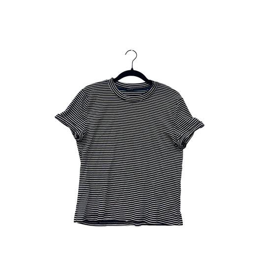 Brandy Melville Womens Black & White Striped Short-Sleeve T-Shirt M/L #6808
