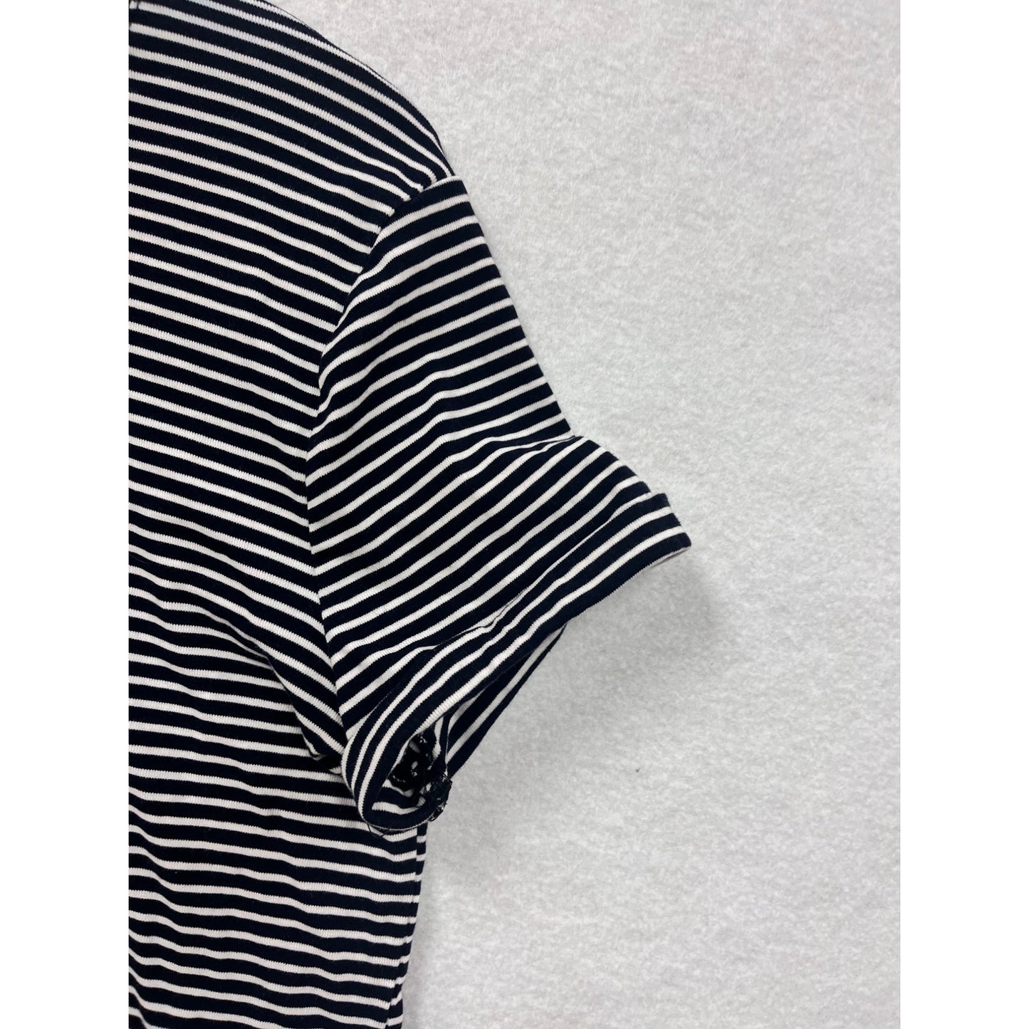 Brandy Melville Womens Black & White Striped Short-Sleeve T-Shirt M/L #6808