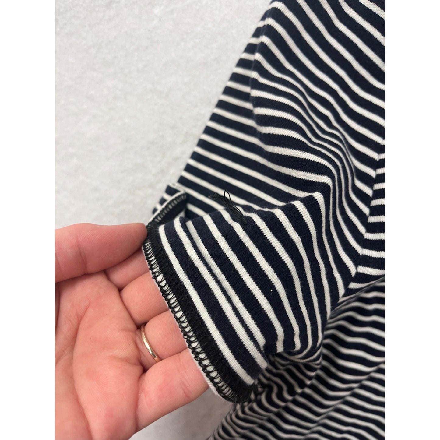 Brandy Melville Womens Black & White Striped Short-Sleeve T-Shirt M/L #6808