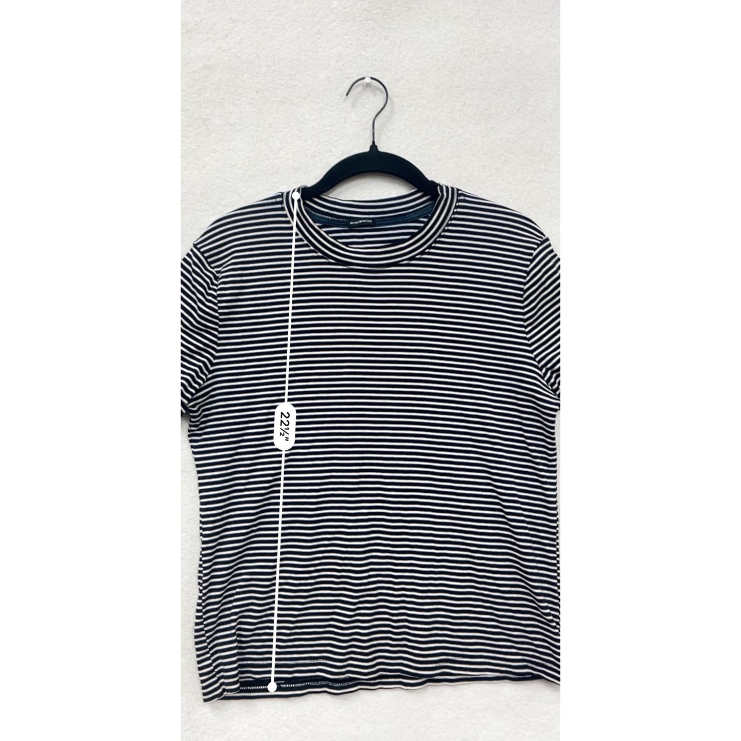 Brandy Melville Womens Black & White Striped Short-Sleeve T-Shirt M/L #6808