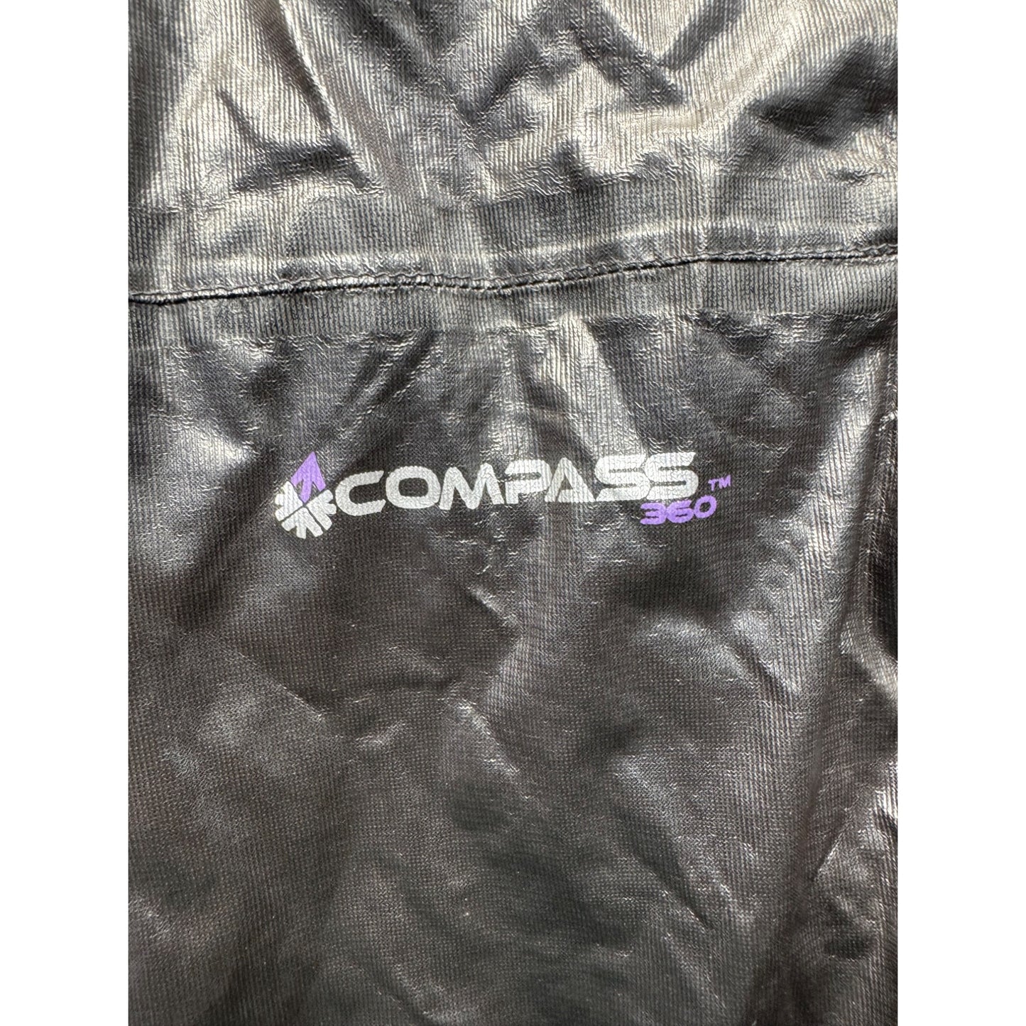 Compass 360 Rain Jacket W/ Hood Size SM Black Waterproof #9504