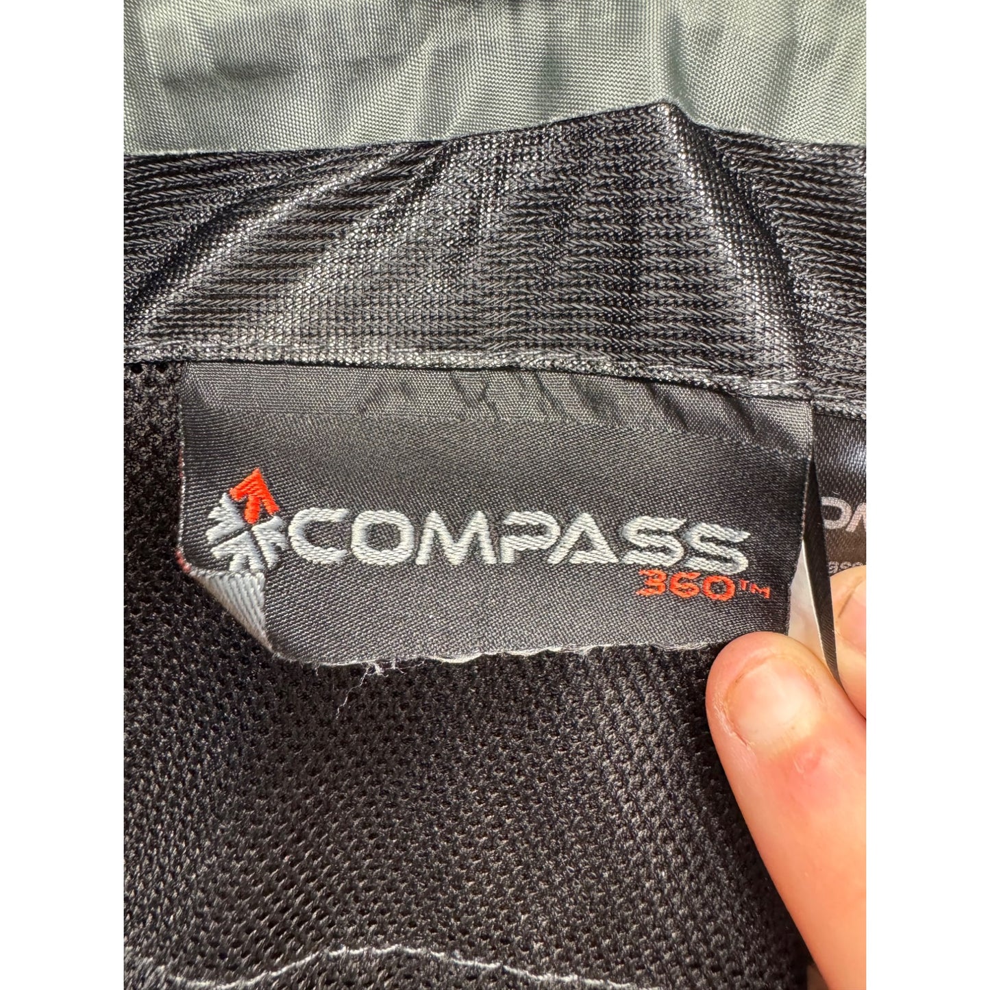 Compass 360 Rain Jacket W/ Hood Size SM Black Waterproof #9504
