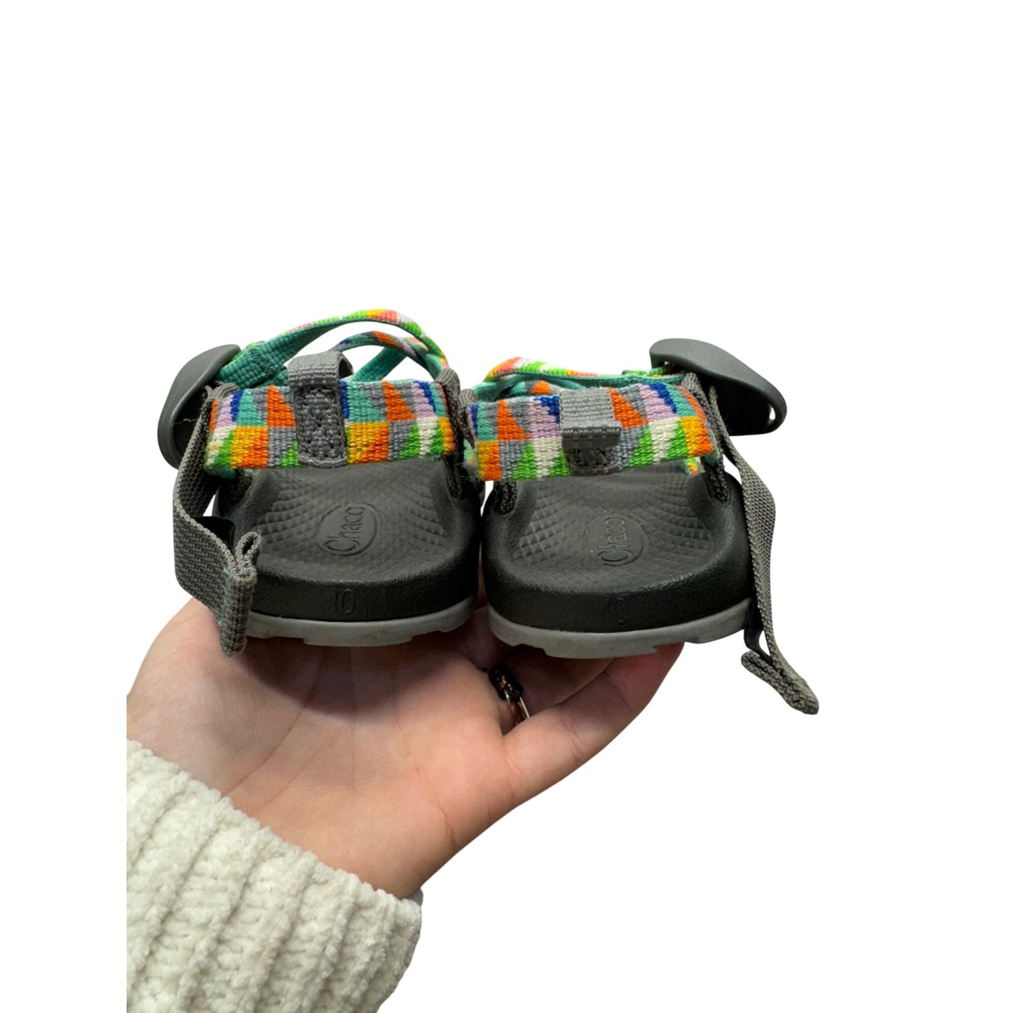 Chaco Kids Z/1 Ecotread Sandals Multicolor Adjustable Straps Size 10 #9834