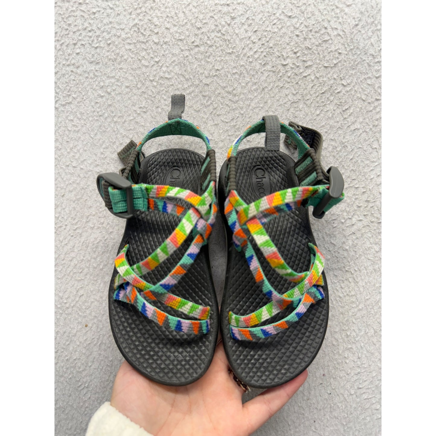Chaco Kids Z/1 Ecotread Sandals Multicolor Adjustable Straps Size 10 #9834