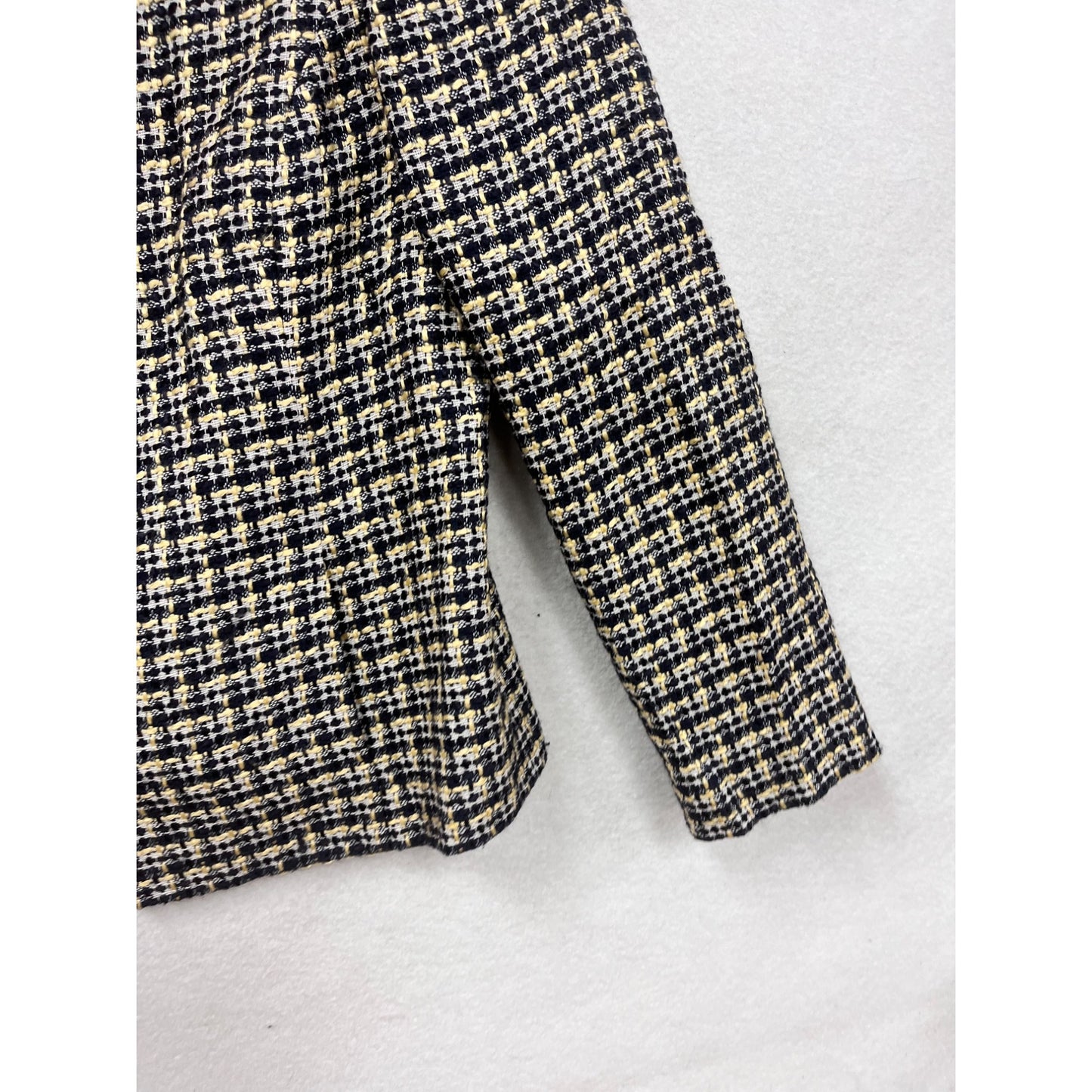 Kasper & Company Tweed Open-Front Blazer Jacket #8676