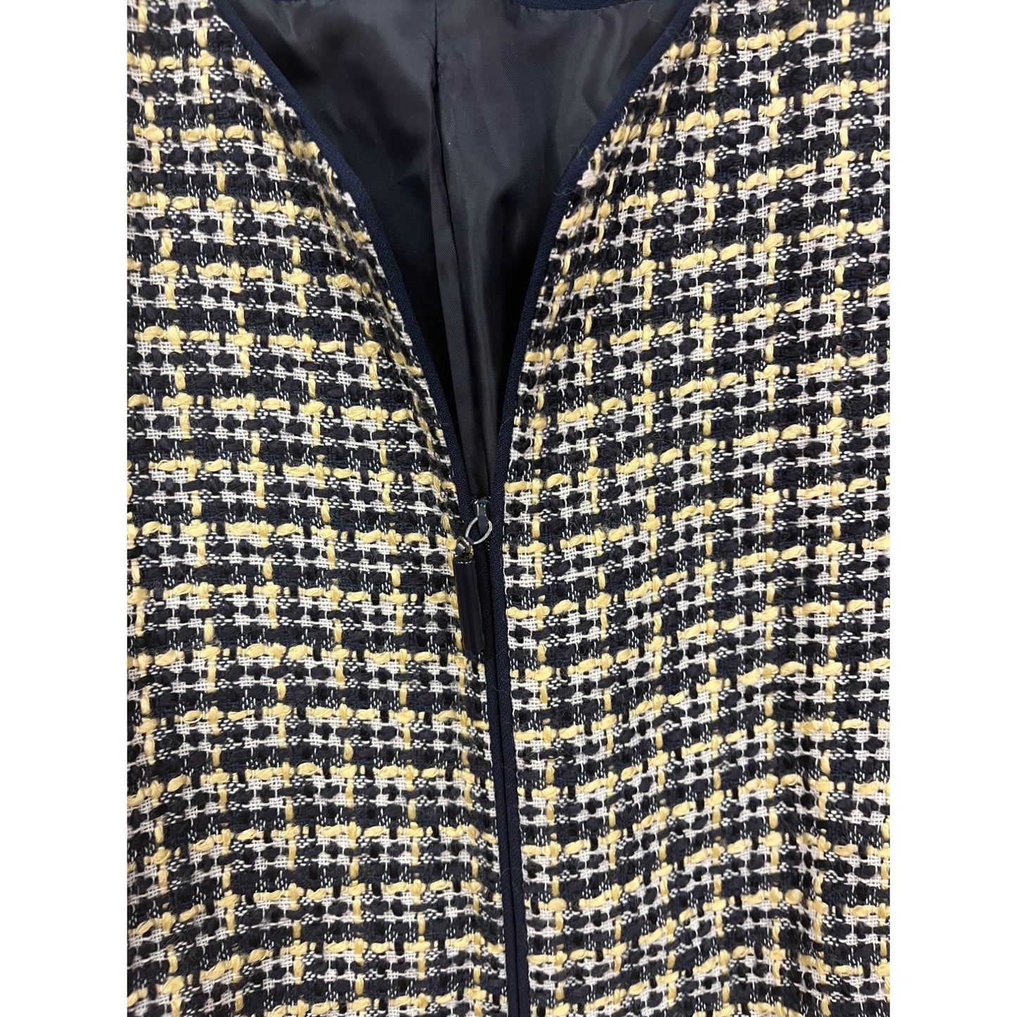 Kasper & Company Tweed Open-Front Blazer Jacket #8676