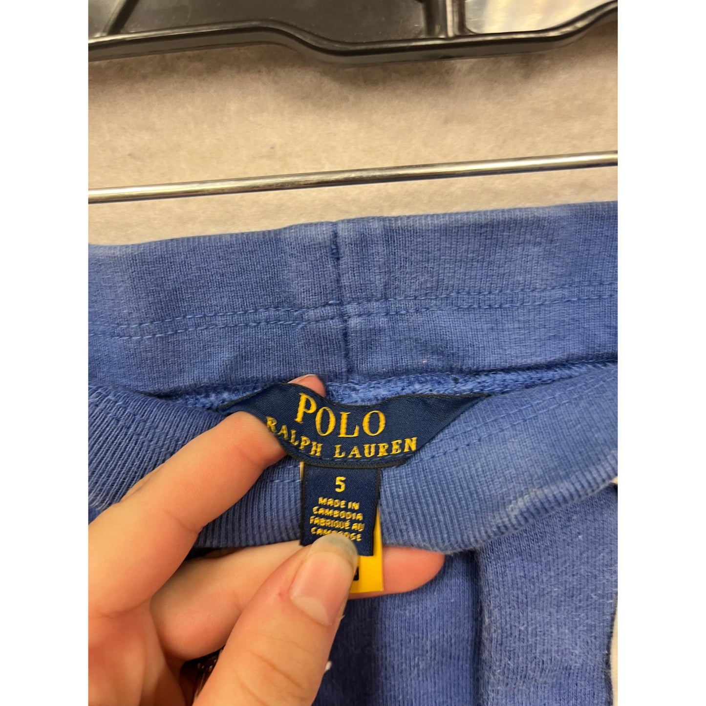 Polo Ralph Lauren Kids Blue Fleece Shorts Size 5 #726A