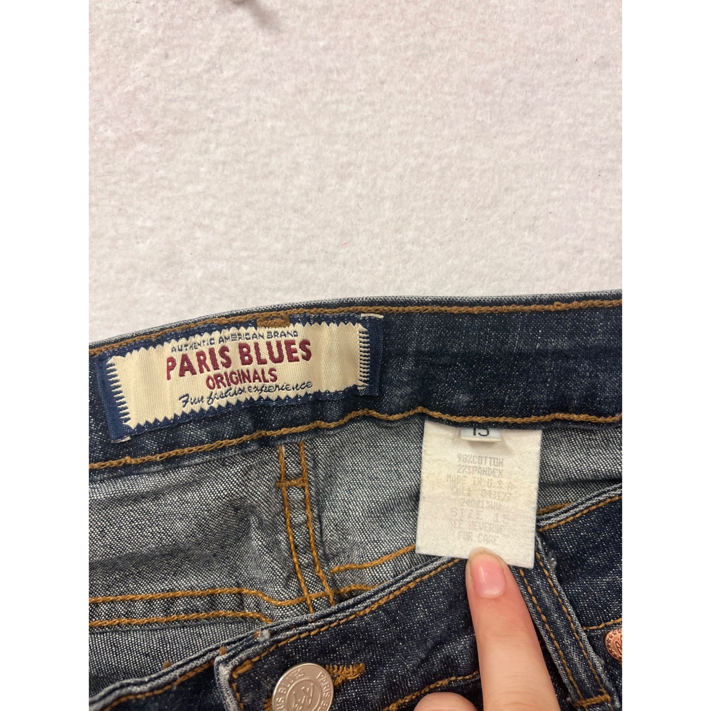 Paris Blues Dark Wash Denim Jeans Size 15 #8789