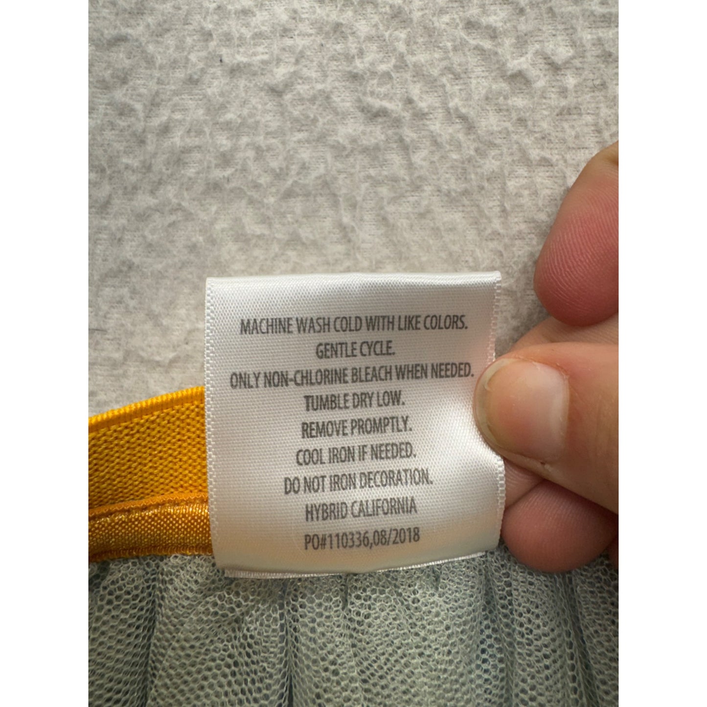 Harry Potter Tulle Skirt 12M Hogwarts Castle Gold Elastic Waist #9116