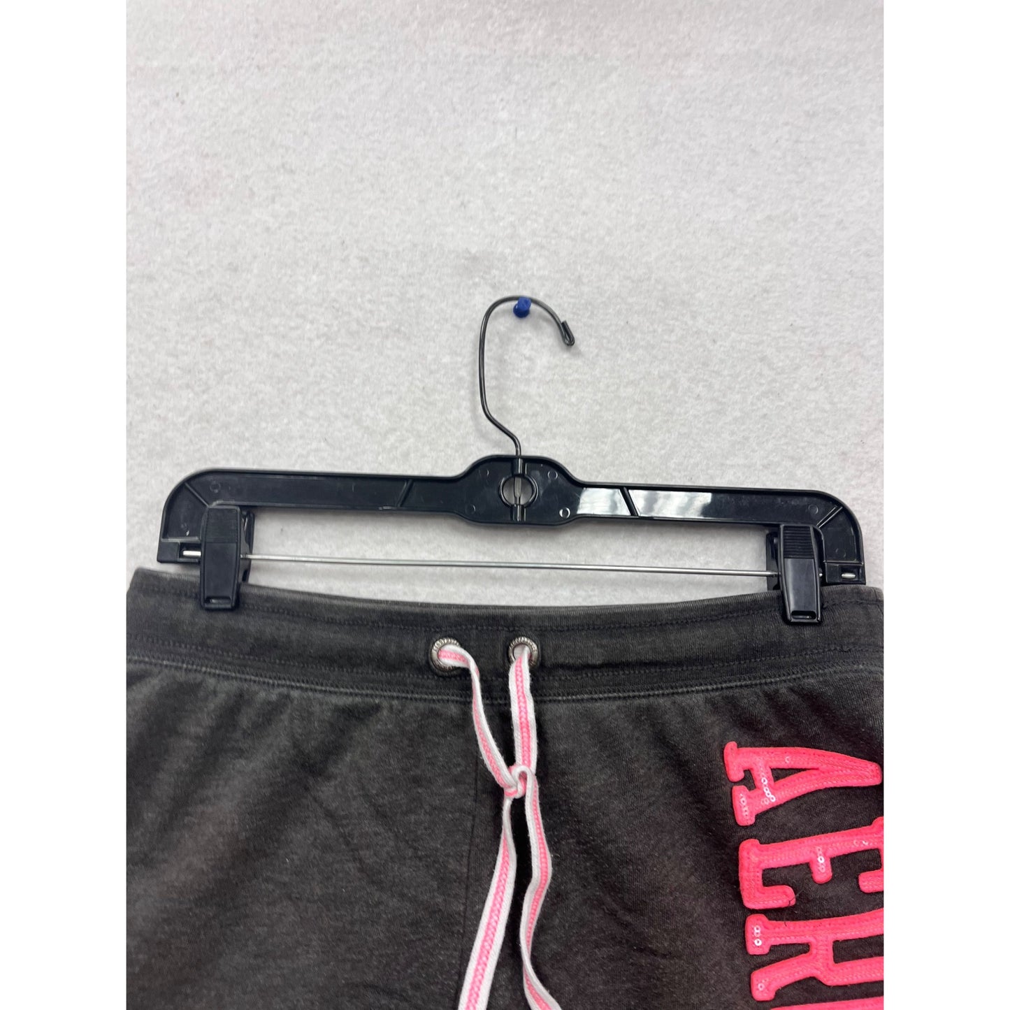 Aéropostale M 1987 Drawstring Shorts Gray & Pink #589A